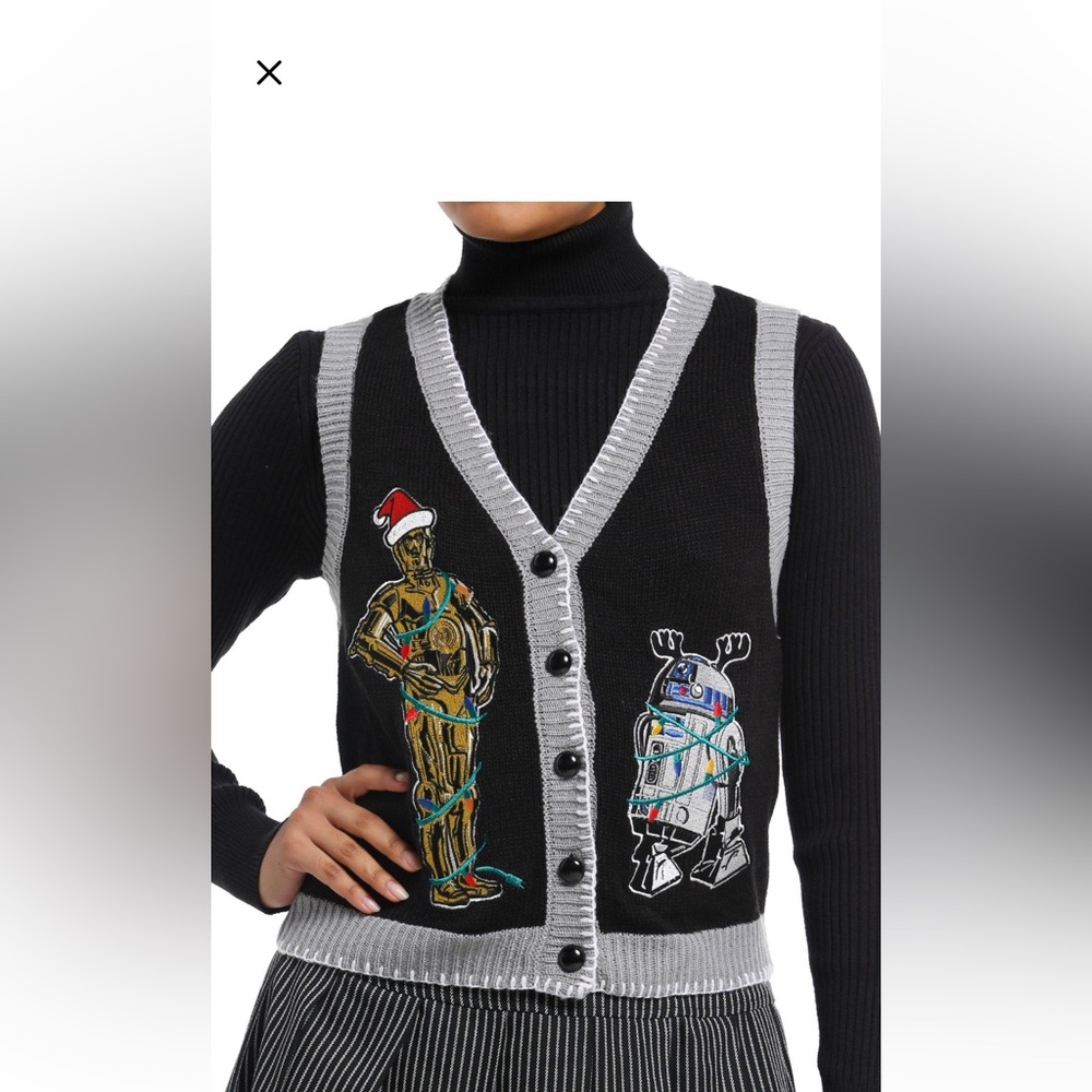 Star Wars her universe holiday droid sweater vest
